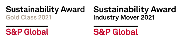Sustainability awards from S&P global 