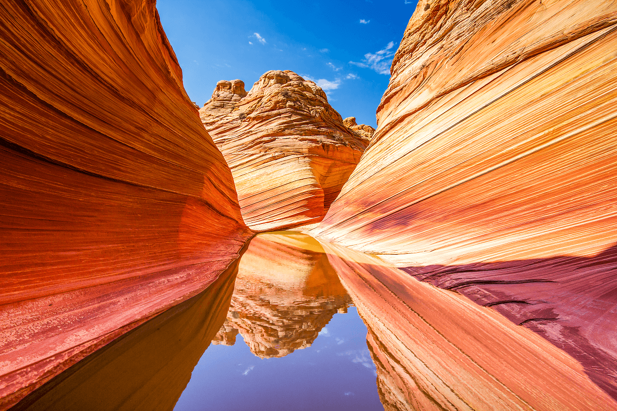 The wave with a view for the sky