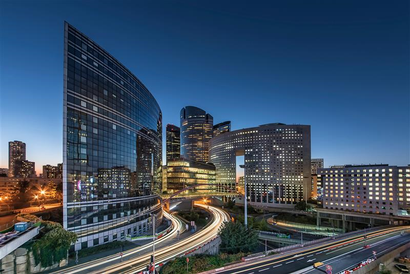 Business district in Paris