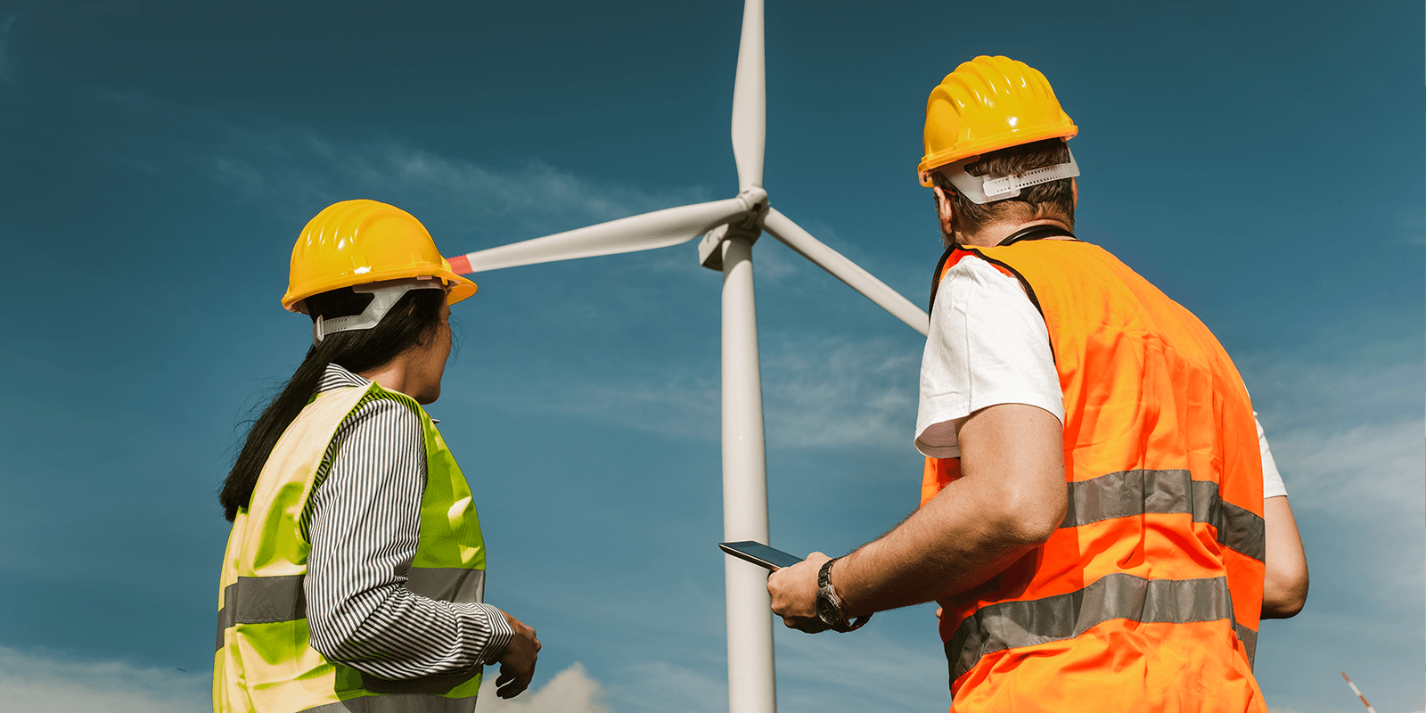 Windmill engineers inspection