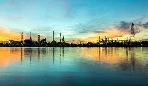 Rafinery view by night