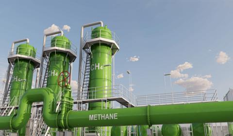 Methane facility supporting emissions monitoring and reporting.