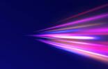 Lumière abstraite rose fluo et violette 