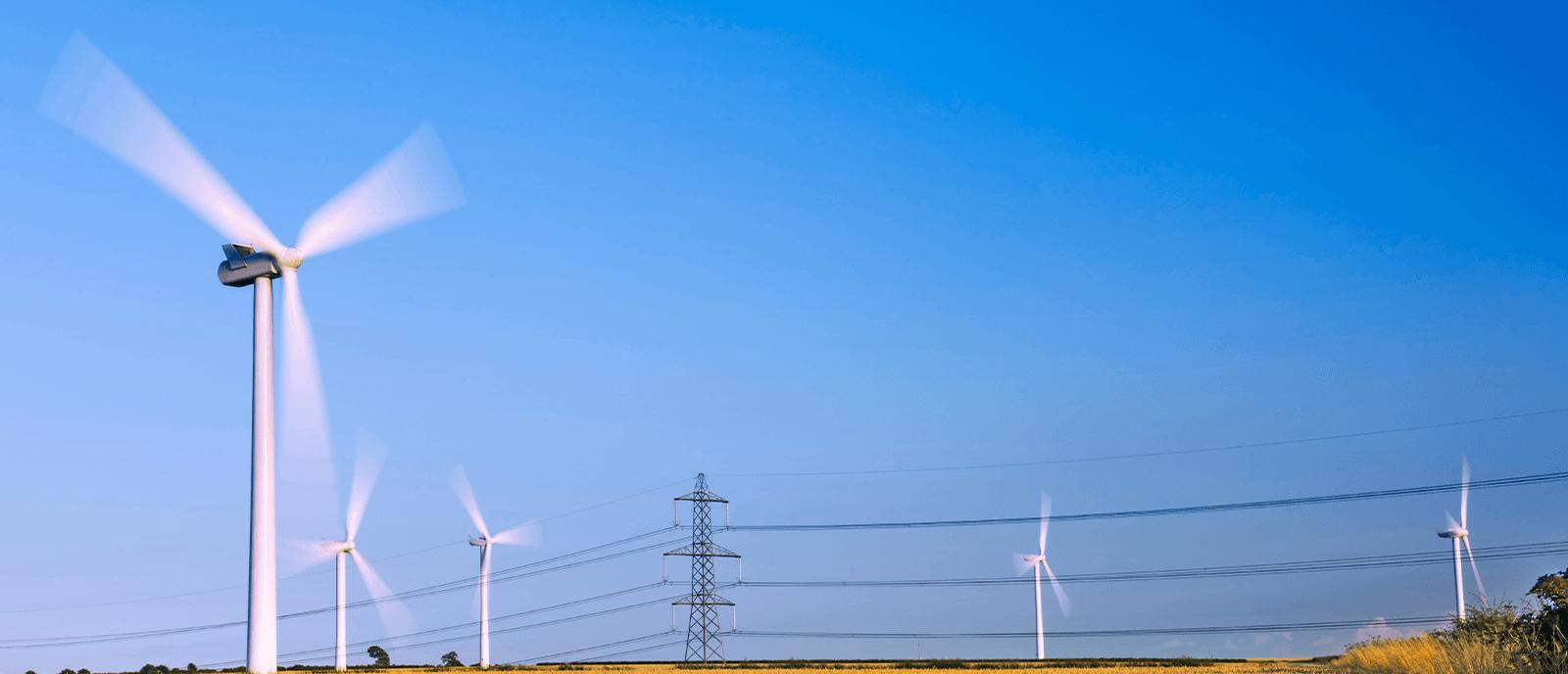L'énergie éolienne renouvelable au soutien du réseau électrique.
