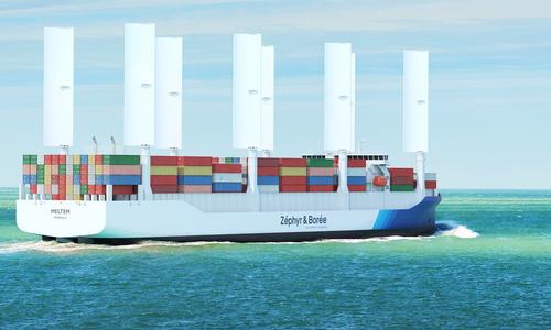 Cargo with wing-sails