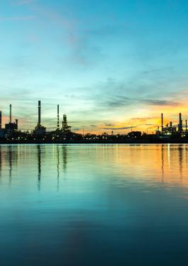 Rafinery view by night