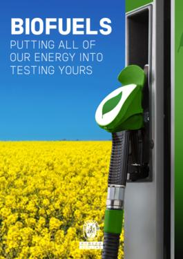 a petrol pump facing a field