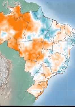 Brazil Wind Anomaly Map