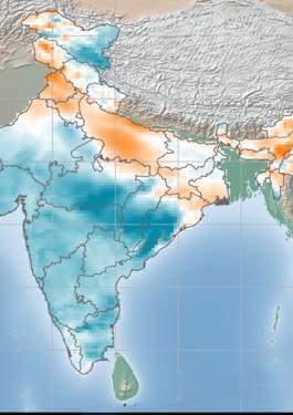 India Wind Anomaly Map