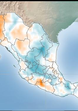 Mexico Wind Anomaly Map