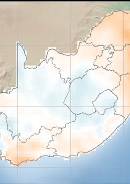 South Africa Solar Anomaly Map