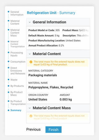 Supplier Product Impact Calculation