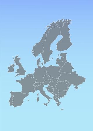 Carte de la région Europe