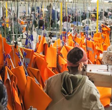 Industrial textile factory