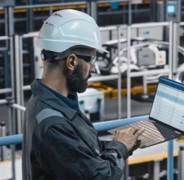 Engineer working with software in automotive Industry
